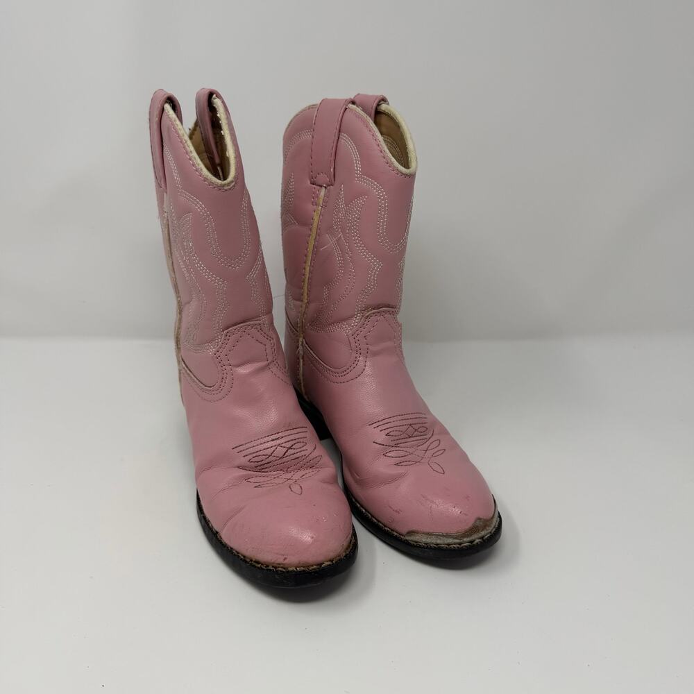 Durango Pink Western Cowboy Boots Kids Size 12D